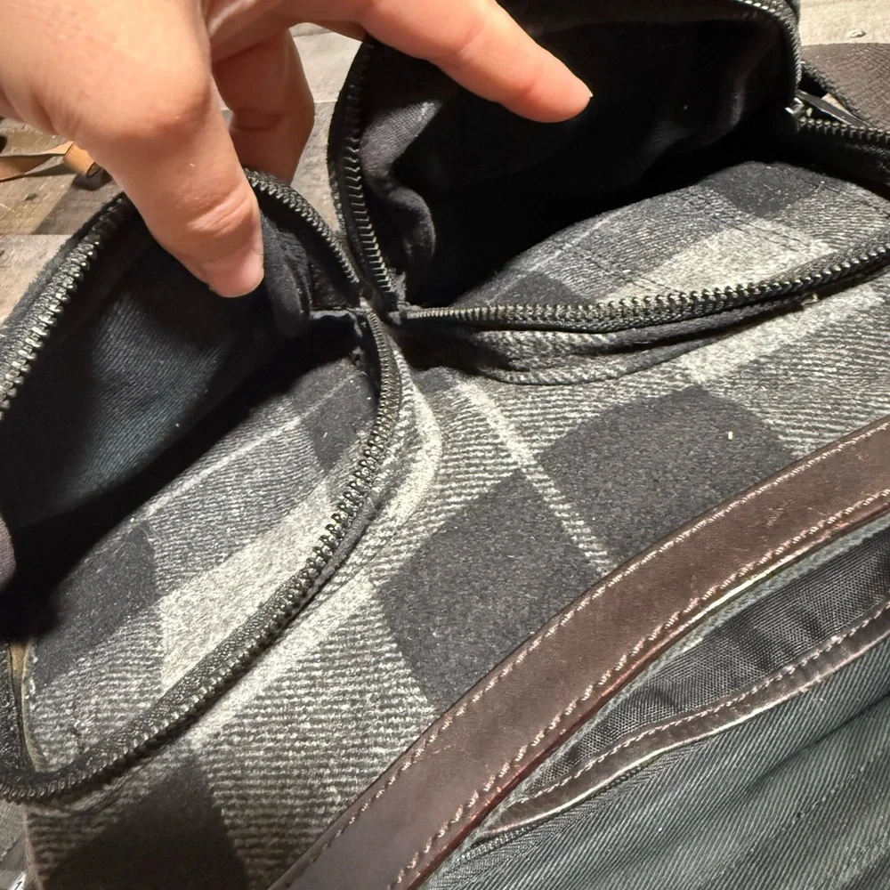 Jack Spade Warren Street Tartan Wool‎ Messenger Bag